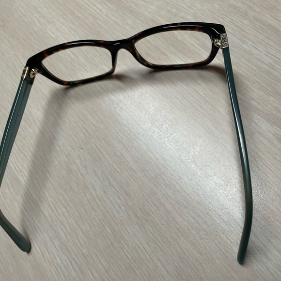 Womens Tory Burch TY 2049 1359 51 17 135 Tortoise and Teal - Picture 4 of 5